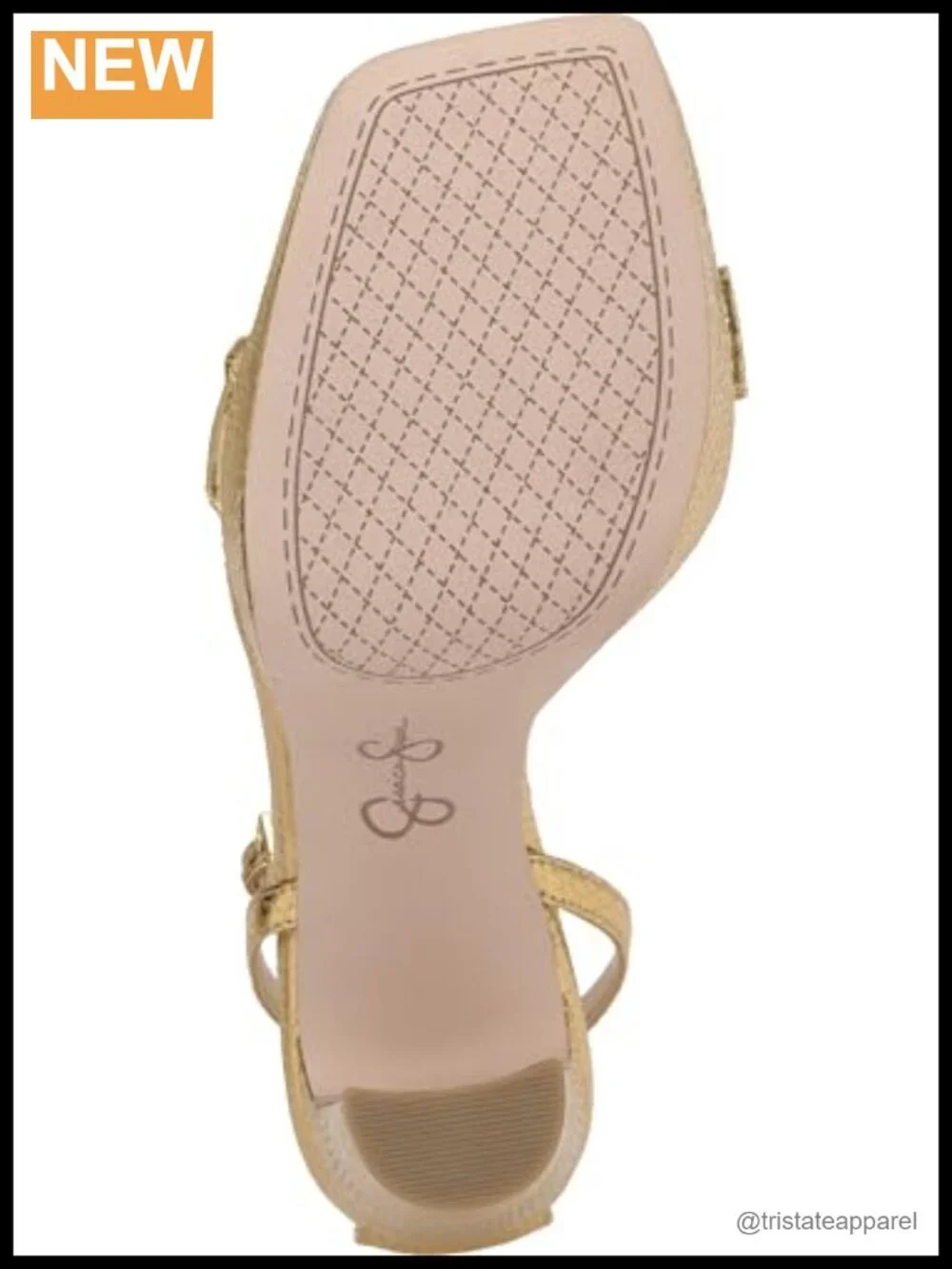 Jessica Simpson Callirah Faux Leather Platform Wedge Sandals 4.5 Inch Block
